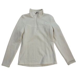 The North Face Ivory Half‑Zip Fleece Long Sleeve  Top